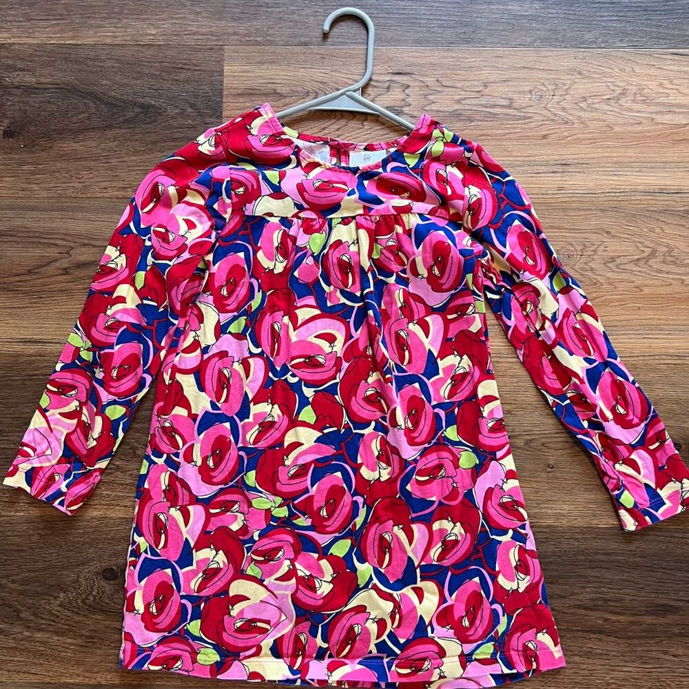 Hanna Andersson colorful girls floral dress/shirt size 150 (girls 12)